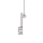 14kt White Gold Minimal Lab Diamond Initial V Necklace (1/5 Ct. Tw.) left