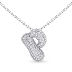 Platinum Lab Diamond Initial P Necklace (1 Ct. Tw.) front image