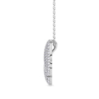 Platinum Lab Diamond Initial W Necklace (1 Ct. Tw.) right