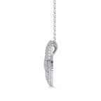 14kt White Gold Lab Diamond Initial X Necklace (1 Ct. Tw.) right
