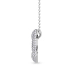 10kt White Gold Lab Diamond Initial Z Necklace (1 Ct. Tw.) right