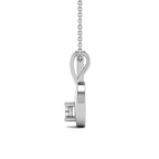 14ct White Gold Minimal Lab Diamond Initial B Necklace (1/5 Ct. Tw.) left