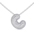 Platinum Lab Diamond Initial C Necklace (1 Ct. Tw.) front image
