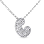 Platinum Lab Diamond Initial C Necklace (1 Ct. Tw.) side right image one
