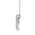9ct White Gold Lab Diamond Initial E Necklace (1 Ct. Tw.) standing product image one