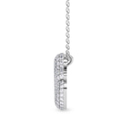 14kt White Gold Lab Diamond Initial G Necklace (1 Ct. Tw.) right