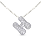 Platinum Lab Diamond Initial H Necklace (1 Ct. Tw.) front image