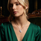 10kt White Gold Lab Diamond Initial I Necklace (1 Ct. Tw.) model