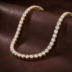 Platinum Naomi Round Lab Diamond Tennis Necklace (5 Ct. Tw.) color product image one