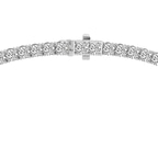 Platinum Naomi Round Lab Diamond Tennis Necklace (5 Ct. Tw.) side right image one