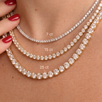 Platinum Naomi Round Lab Diamond Tennis Necklace (5 Ct. Tw.) color product image two