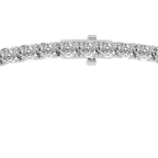 Platinum Eden Oval Lab Diamond Tennis Necklace (15 Ct. Tw.) side right image one