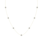 9ct Yellow Gold Heartline Glow Round Lab Diamond Station Fashion Necklace (1/2 Ct. Tw.) front image