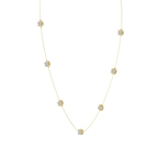 9ct Yellow Gold Heartline Glow Round Lab Diamond Station Fashion Necklace (1/2 Ct. Tw.) standing product image one