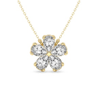 14ct Yellow Gold Pear Petal Lab Diamond Fashion Necklace (1/2 Ct. Tw.) front image