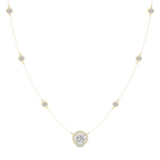 14kt Yellow Gold Lumire Halo Lab Diamond Fashion Necklace (1 Ct. Tw.) front image
