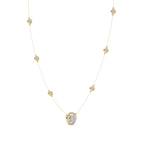 14kt Yellow Gold Lumire Halo Lab Diamond Fashion Necklace (1 Ct. Tw.) standing product image one