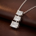 14ct Yellow Gold Harmony Emerald Lab Diamond Fashion Necklace (1/2 Ct. Tw.) color product image two