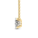 10kt Yellow Gold Bianca Cushion Lab Diamond Solitaire Necklace (6 Ct. Tw.) right