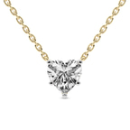 9ct Yellow Gold Amalia Heart Lab Diamond Solitaire Necklace (4 Ct. Tw.) front image