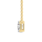 9ct Yellow Gold Savannah Radiant Lab Diamond Solitaire Necklace (1 Ct. Tw.) right