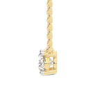 9ct Yellow Gold Fernanda Oval Lab Diamond Solitaire Necklace (1 Ct. Tw.) right