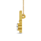 14kt Yellow Gold Minimal Lab Diamond Initial A Necklace (1/5 Ct. Tw.) left
