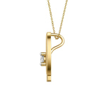 14kt Yellow Gold Minimal Lab Diamond Initial G Necklace (1/5 Ct. Tw.) left