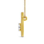 14kt Yellow Gold Minimal Lab Diamond Initial O Necklace (1/5 Ct. Tw.) left