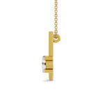 10kt Yellow Gold Minimal Lab Diamond Initial U Necklace (1/5 Ct. Tw.) left