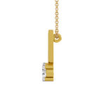 14kt Yellow Gold Minimal Lab Diamond Initial V Necklace (1/5 Ct. Tw.) left