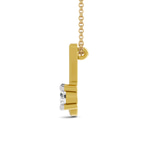 14kt Yellow Gold Minimal Lab Diamond Initial X Necklace (1/5 Ct. Tw.) left