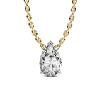 9ct Yellow Gold Marisol Pear Lab Diamond Solitaire Necklace (2 Ct. Tw.) front image