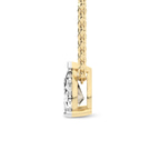 9ct Yellow Gold Marisol Pear Lab Diamond Solitaire Necklace (2 Ct. Tw.) standing product image one