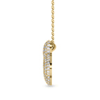9ct Yellow Gold Lab Diamond Initial K Necklace (1 Ct. Tw.) standing product image one