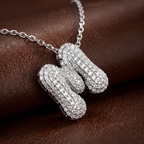 14kt Yellow Gold Lab Diamond Initial M Necklace (1 Ct. Tw.) color product image two
