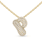 9ct Yellow Gold Lab Diamond Initial P Necklace (1 Ct. Tw.) front image