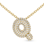 14kt Yellow Gold Lab Diamond Initial Q Necklace (1 Ct. Tw.) front image