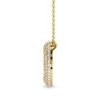10kt Yellow Gold Lab Diamond Initial S Necklace (1 Ct. Tw.) right