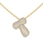 10kt Yellow Gold Lab Diamond Initial T Necklace (1 Ct. Tw.) front image