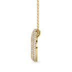 10kt Yellow Gold Lab Diamond Initial U Necklace (1 Ct. Tw.) right