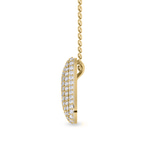 9ct Yellow Gold Lab Diamond Initial Y Necklace (1 Ct. Tw.) right