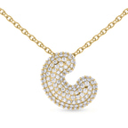 10kt Yellow Gold Lab Diamond Initial C Necklace (1 Ct. Tw.) front image