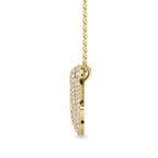 10kt Yellow Gold Lab Diamond Initial C Necklace (1 Ct. Tw.) standing product image one