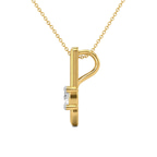 10kt Yellow Gold Minimal Lab Diamond Initial Z Necklace (1/5 Ct. Tw.) left
