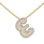 10kt Yellow Gold Lab Diamond Initial E Necklace (1 Ct. Tw.) front image