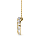 9ct Yellow Gold Lab Diamond Initial G Necklace (1 Ct. Tw.) right