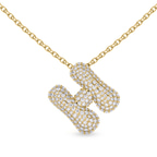 10kt Yellow Gold Lab Diamond Initial H Necklace (1 Ct. Tw.) front image