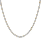 9ct Yellow Gold Naomi Round Lab Diamond Tennis Necklace (5 Ct. Tw.) front image