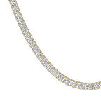 9ct Yellow Gold Naomi Round Lab Diamond Tennis Necklace (5 Ct. Tw.) standing product image one